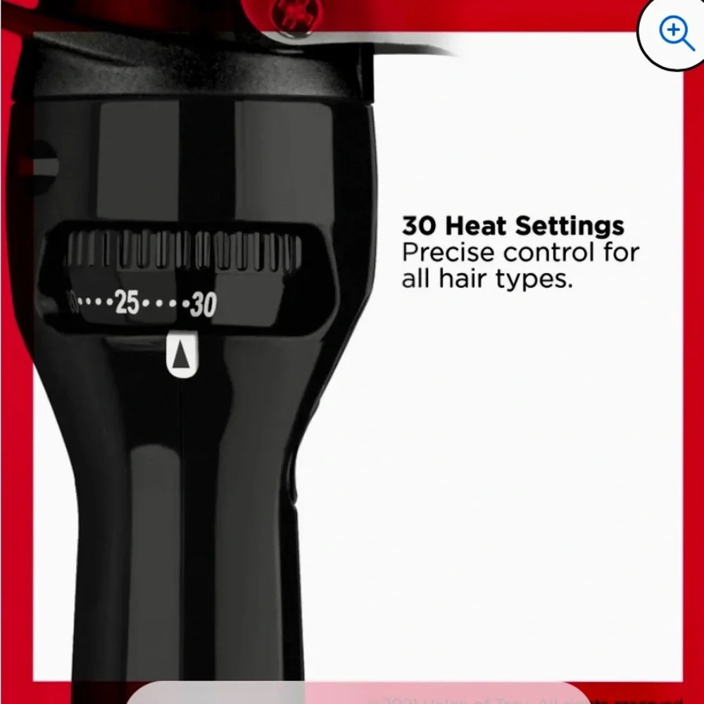 Revlon 1” Barrel Curling Iron Ceramic Coated Auto Shut Off 30 Heat Settings